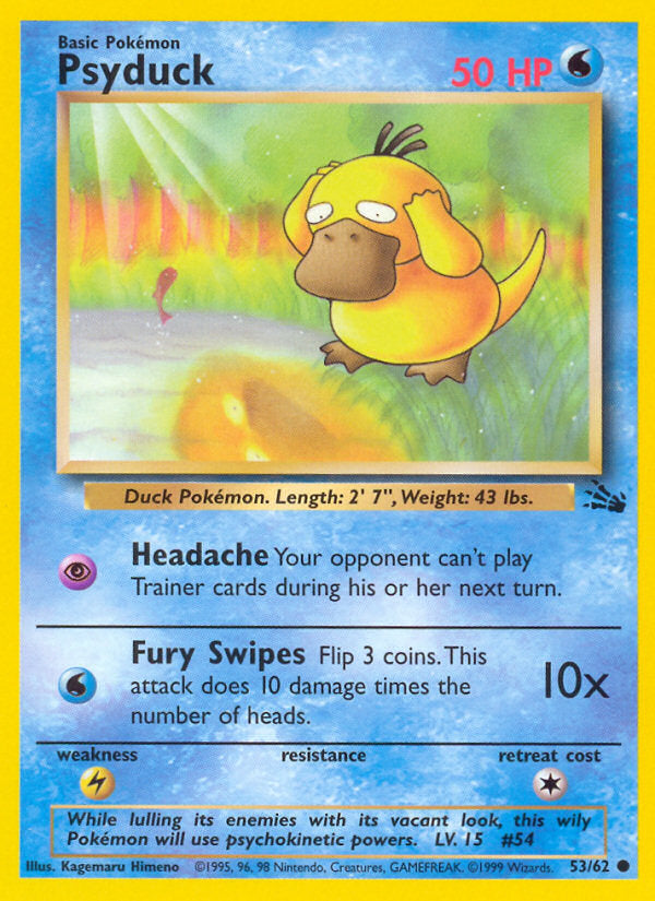 Fossil set Psyduck #53/62 unlimited